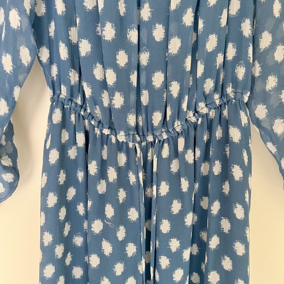 DVF Off Shoulder Polka Dot Dress - Size 4 - Picture 6 of 11